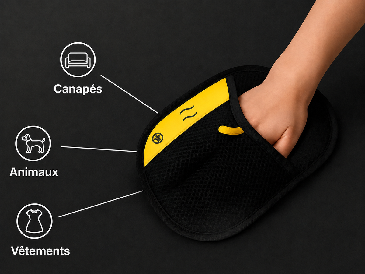 Pawelo™ – Gant électrostatique anti-poils